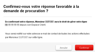 Comment répondre à une demande de procuration sur sa ligne mobile ou fixe