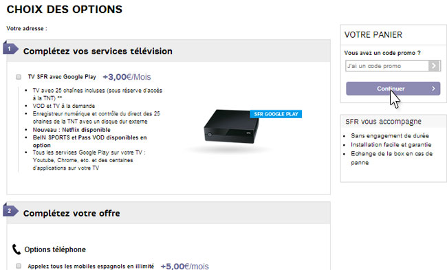 comment resilier option tv red sfr