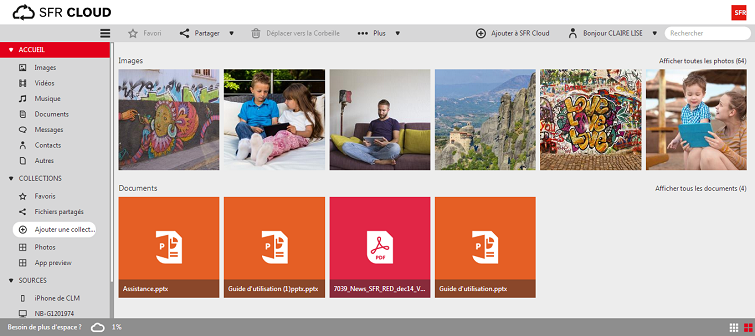 comment transferer photo sfr cloud sur ordinateur