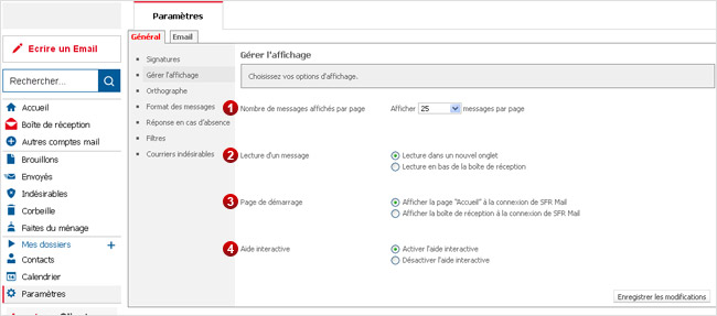 page gestion box sfr