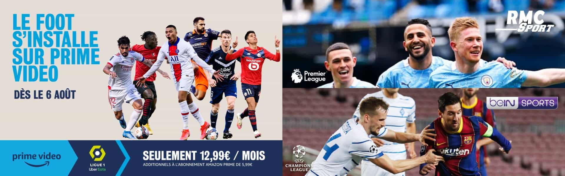 RMC Sport + Amazon Prime + beIN SPORTS