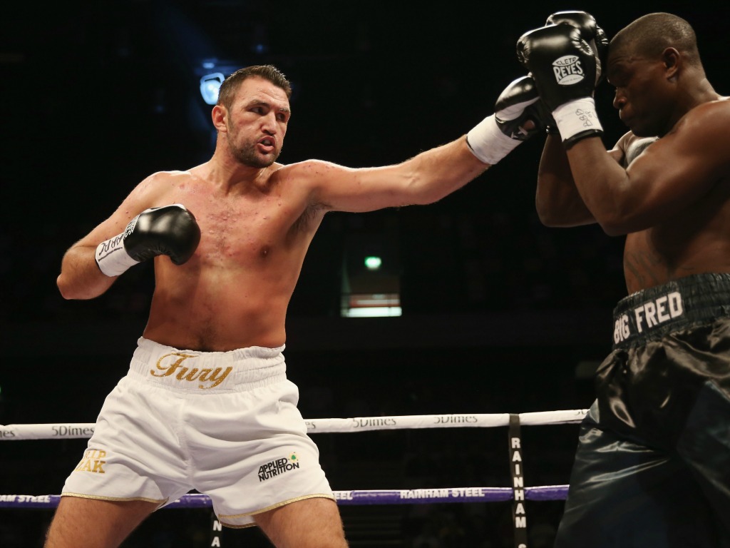 Hughie Fury en action