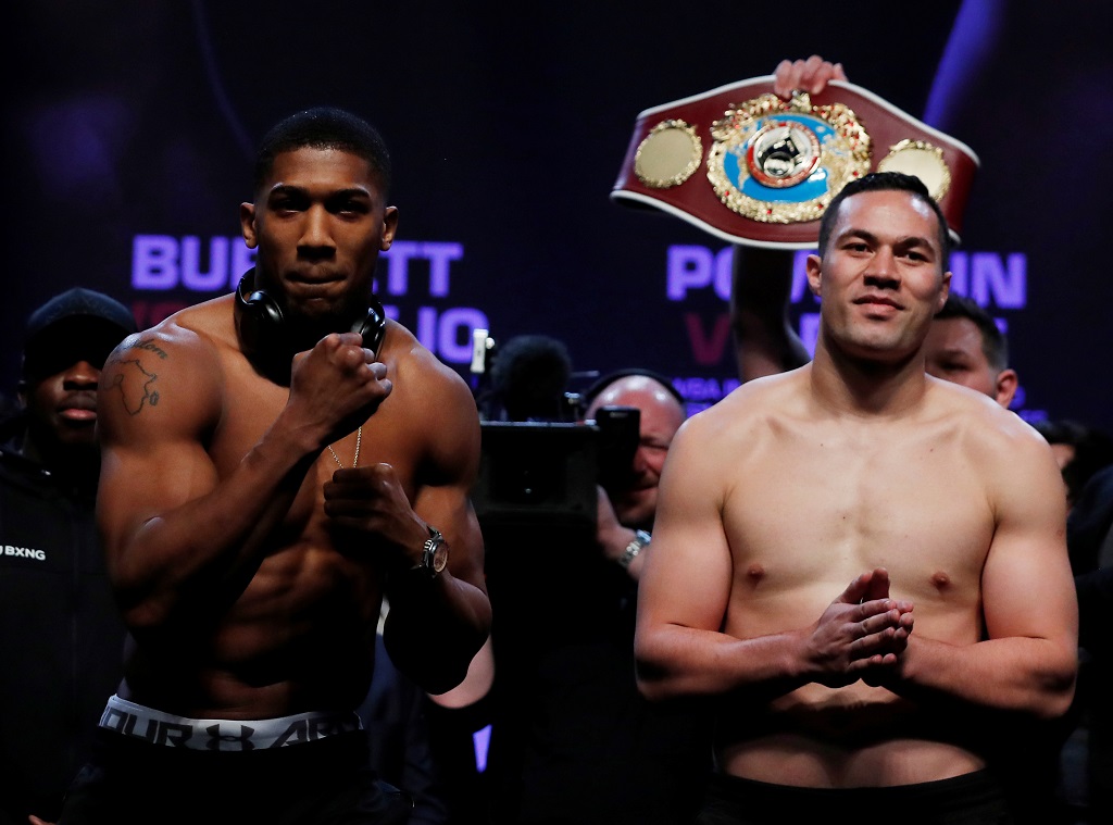 Anthony Joshua et Joseph Parker