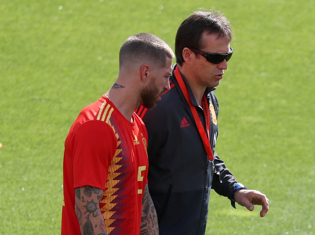 Julen Lopetegui et Sergio Ramos