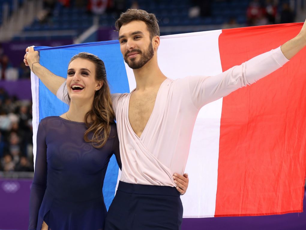 Gabriella Papadakis (à gauche) et Guillaume Cizeron