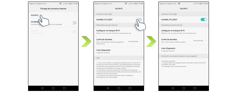 Comment utiliser votre Huawei P9 ou P9 Lite comme modem
