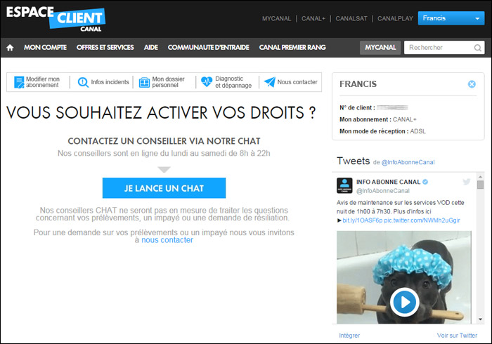 comment avoir canal plus live