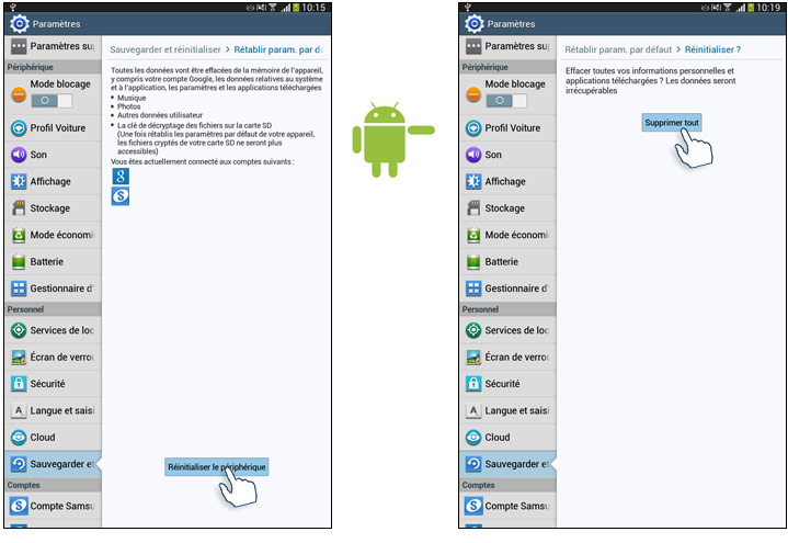 comment déverrouiller une tablette samsung galaxy tab 3