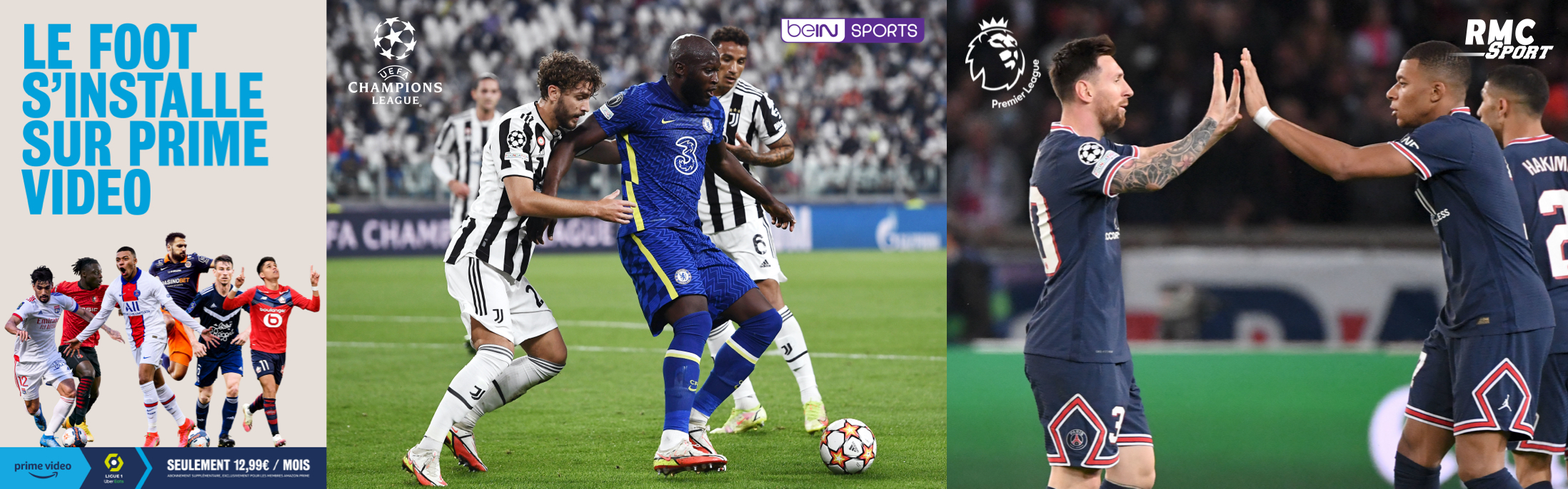 RMC Sport + Amazon Prime + beIN SPORTS