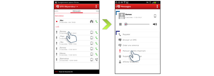 comment écouter mes messages sur sfr