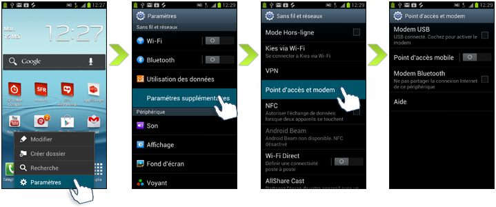 Comment Utiliser Votre Mobile Samsung Galaxy Trend Comme Modem