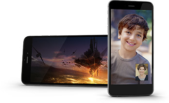 Un smartphone en portrait et en paysage