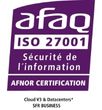 Certification ISO 27001 SFR Business