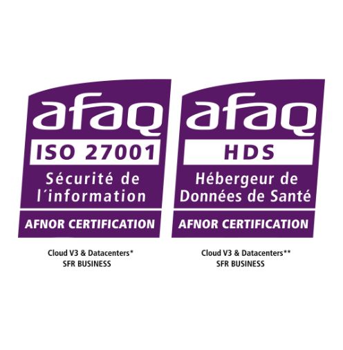 certification ISO 27001 et HDS SFR Business