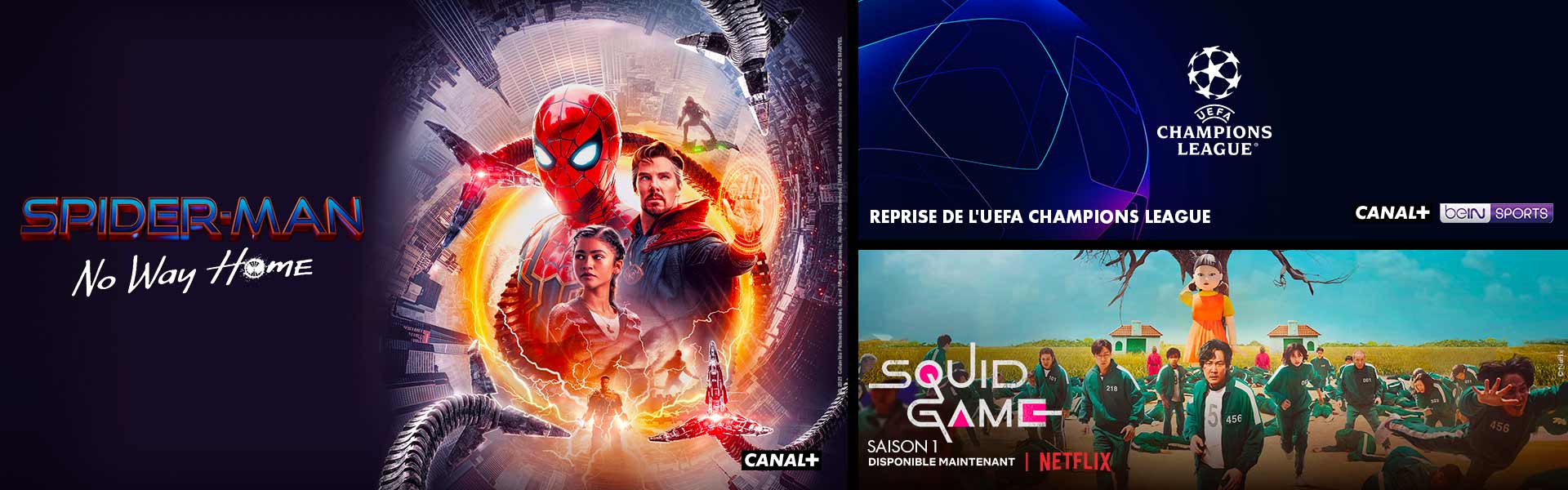 SL CANAL+ Netflix et beIN Sports