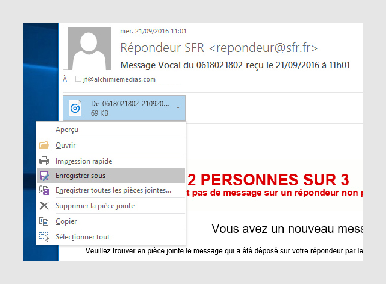 Pas De Notification Message Vocal Sfr