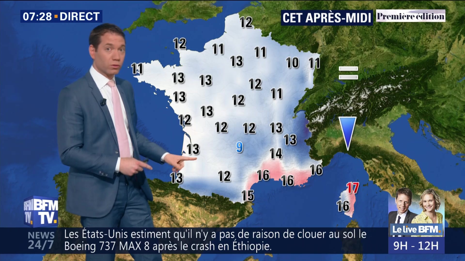 EN VIDEO - La météo de ce mercredi 12 mars 2019