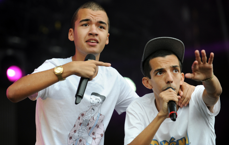 Bigflo et Oli au festival des Vieilles Charrues, le 18 juillet 2015