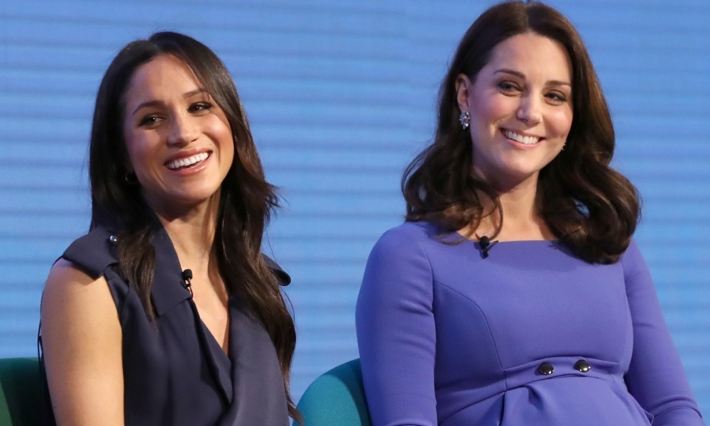 Meghan Markle et Kate Middleton en février 2018