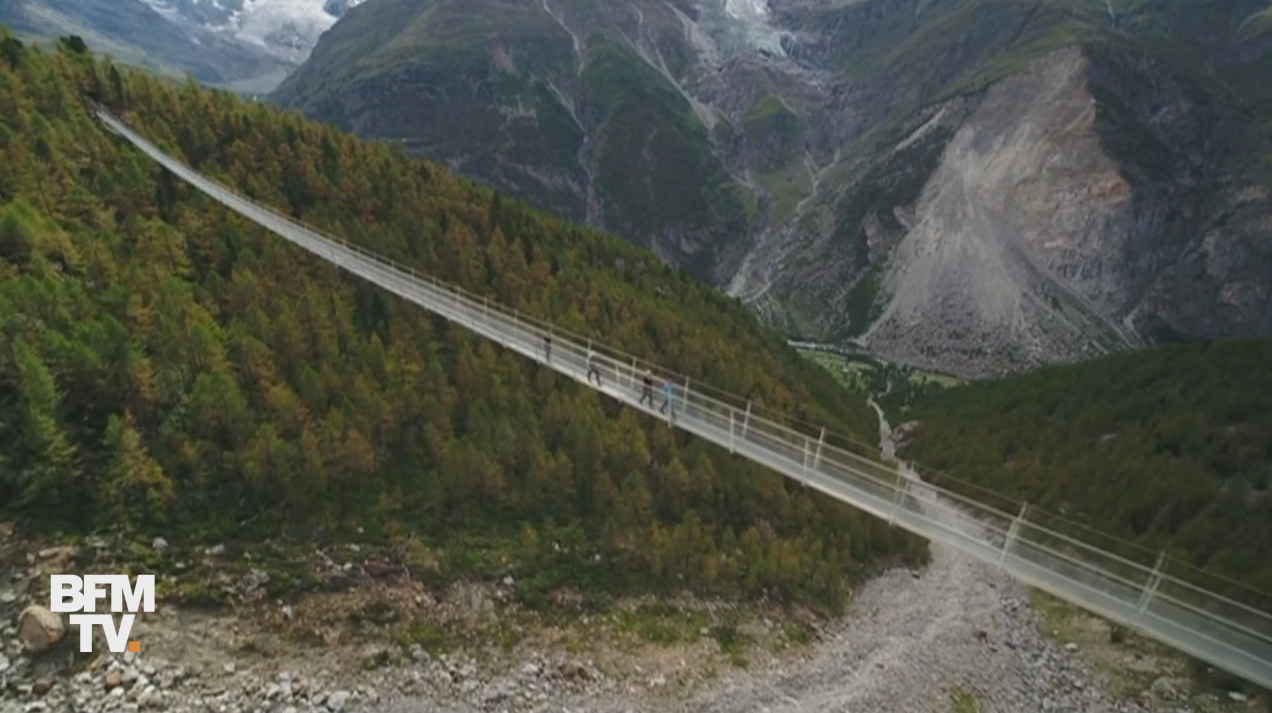 EN VIDEO - Ce pont suspendu suisse est le plus long du monde