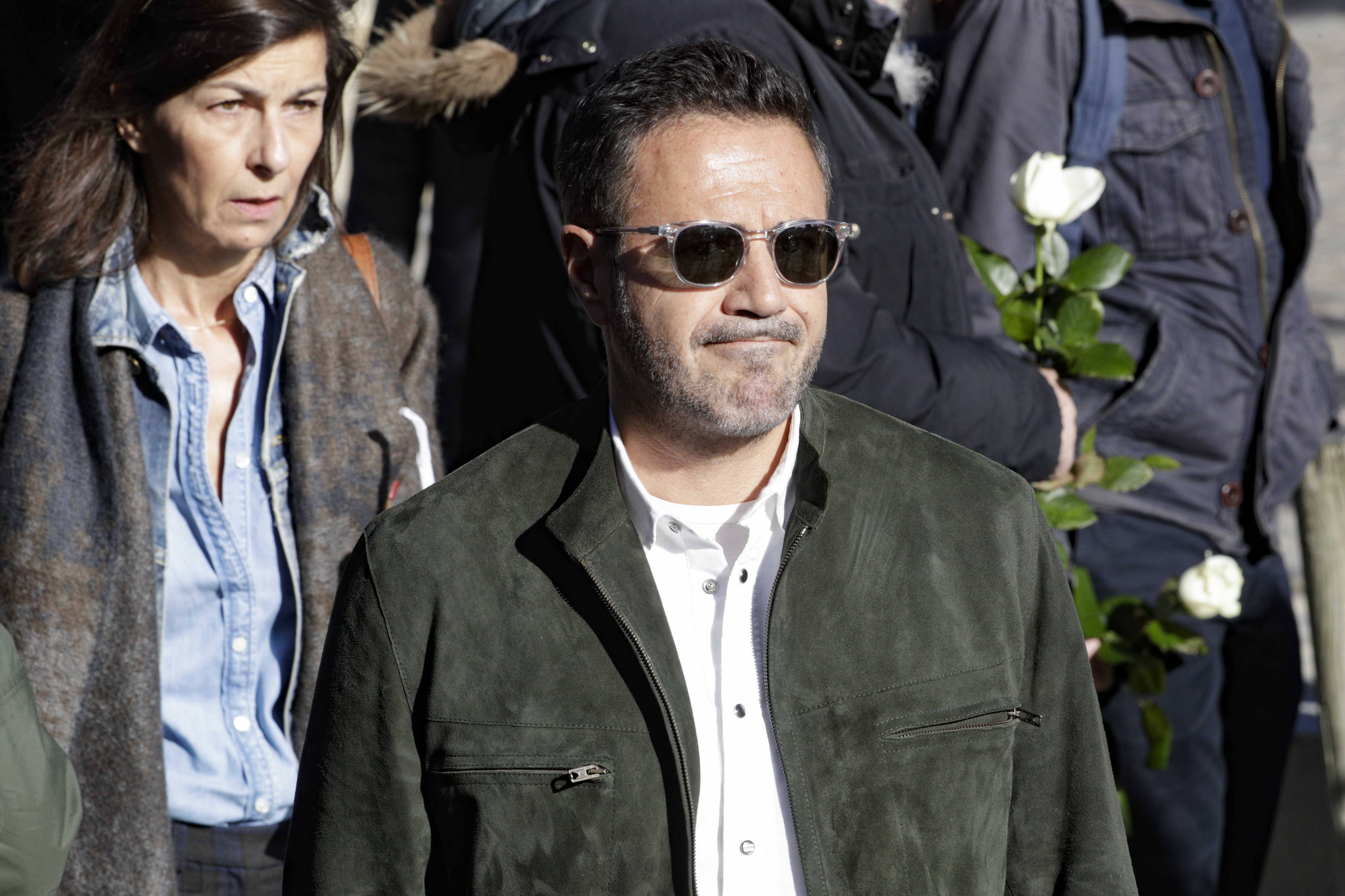 José Garcia aux obsèques de Philippe Gildas