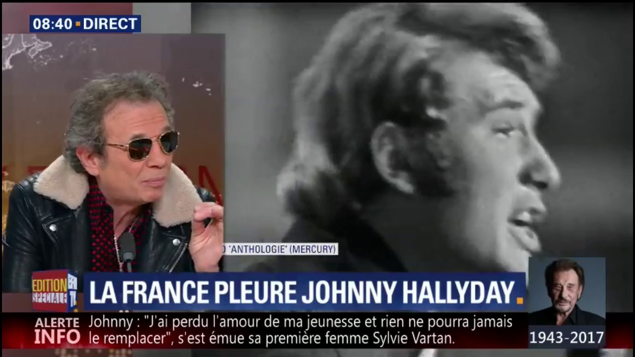 EN VIDEO - Philippe Manœuvre raconte l'histoire de "Noir c'est noir", tournant rhythm and blues dans la carrière de Johnny Hallyday