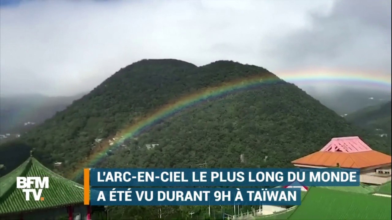 EN VIDEO - L'arc-en-ciel le plus long du monde a été observé pendant 9 heures à Taïwan