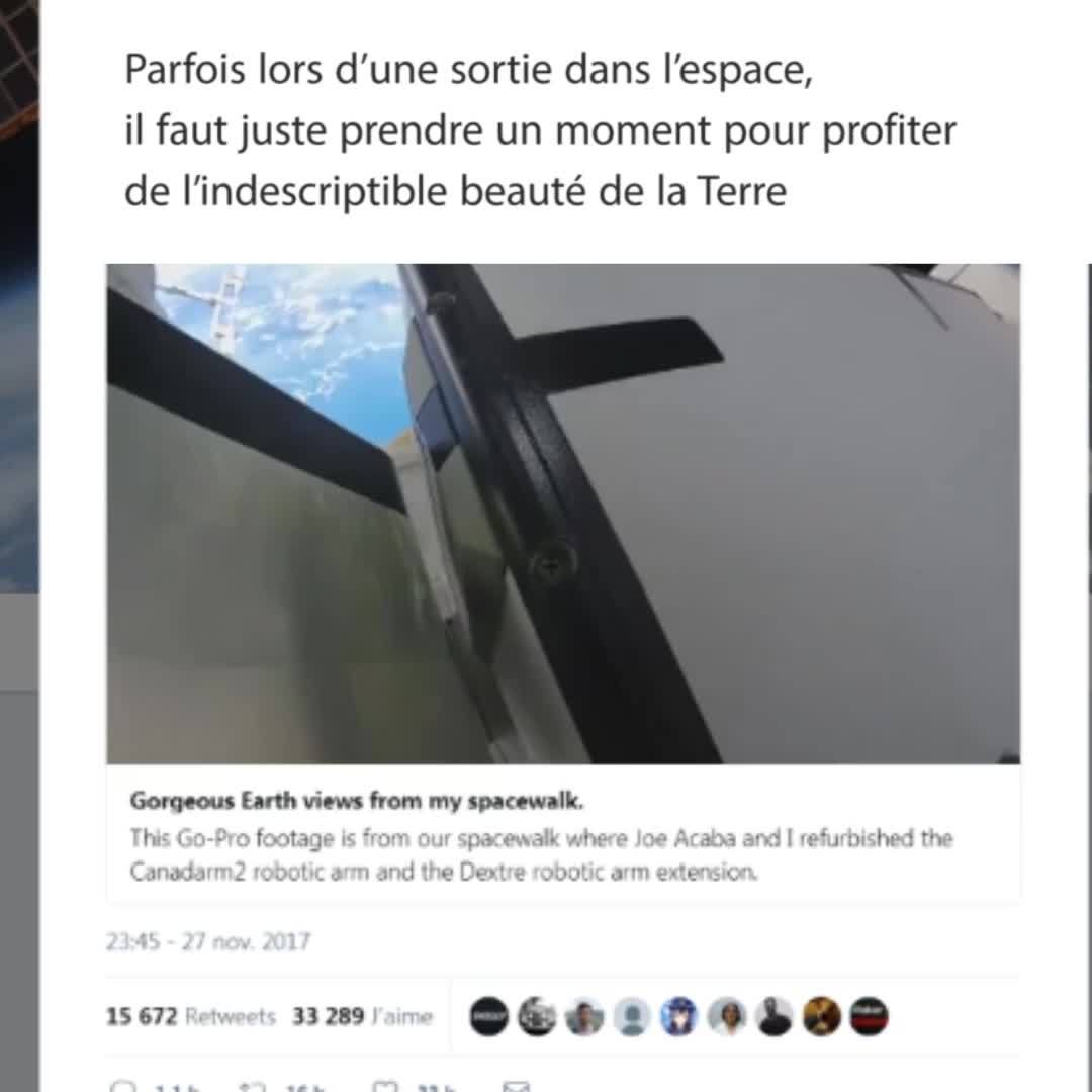 EN VIDEO - À 400 km de la Terre, cet astronaute admire "l'indescriptible beauté" de la planète bleue