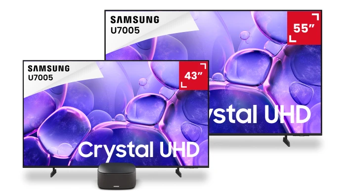 TV Samsung U7005 43 pouces et 55 pouces