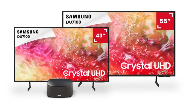 TV Samsung DU7100 43 pouces et 55 pouces
