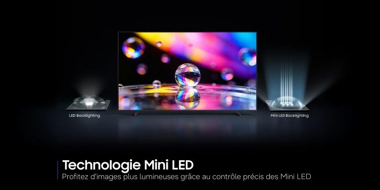 Profitez d'images plus lumineuses grâce au contrôle précis des Mini LED