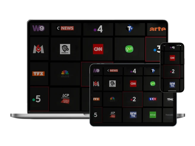 Une grande variété de chaines en replay.