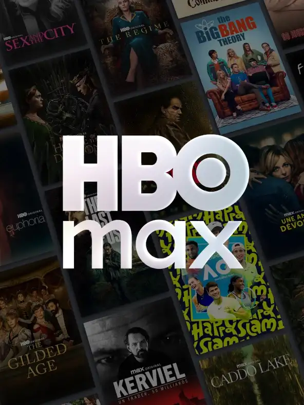 Retrouvez un grand nombre de series et de films sur HBO MAx, comme les séries Sex and the city, The big bang theory, Kerviel...