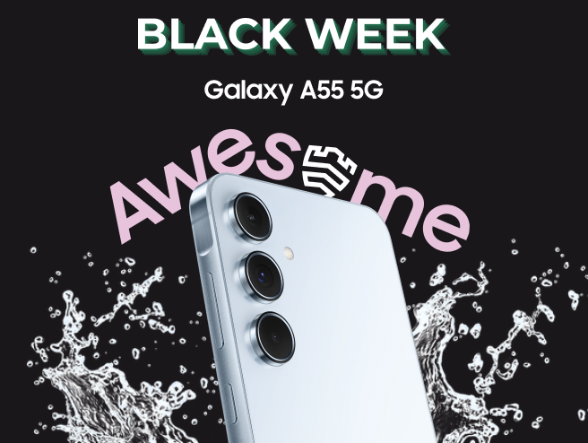 Samsung Galaxy A55 5G en promo durant la Black Week