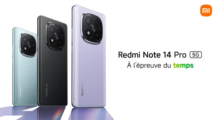 Redmi Note 14 Pro 5G, le smartphone Xiaomi à l'épreuve du temps.