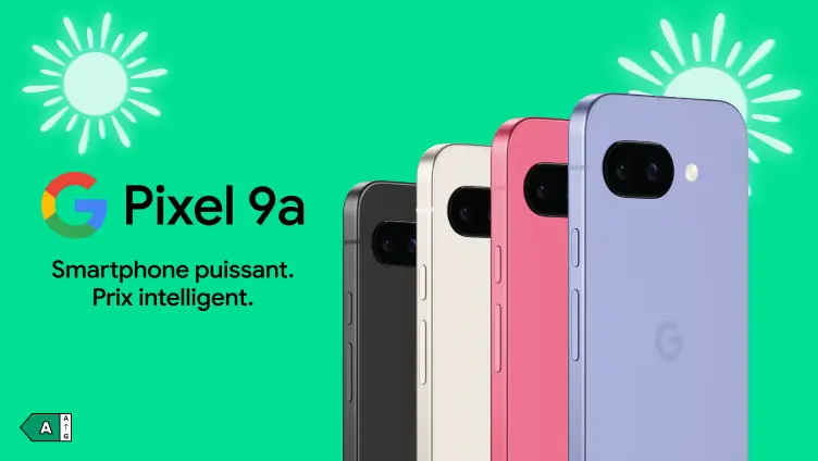 Google Pixel 9a. Smartphone puissant. Prix intelligent, Classe énergétique A
