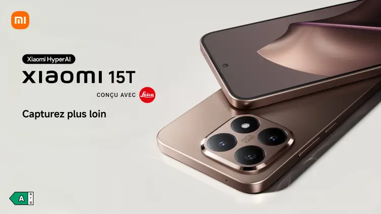 Xiaomi HyperAI. Conçu avec Leica. Capturez plus loin. Classe énergétique A