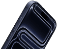 iPhone 17 Pro, face avant, Dynamic Island au sommet, bouton Action, boutons de réglage du volume
