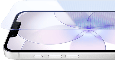 iPhone 17e, face avant avec Ceramic Shield 2, face latérale, coloris blanc, boutons : Action, réglage du volume