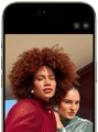 iPhone Air, face avant, fonctionnalité Cadre centré pour les photos en cours d’utilisation