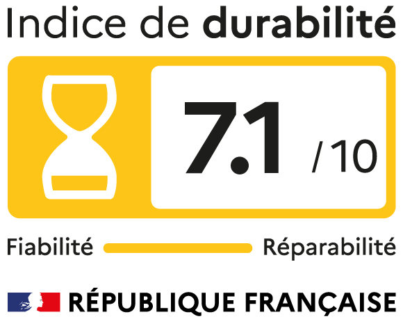 Indice de durabilité : 7,1 sur 10