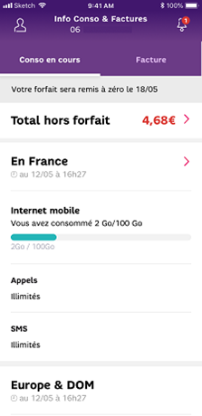 Se connecter à l'appli SFR & Moi et l'utiliser
