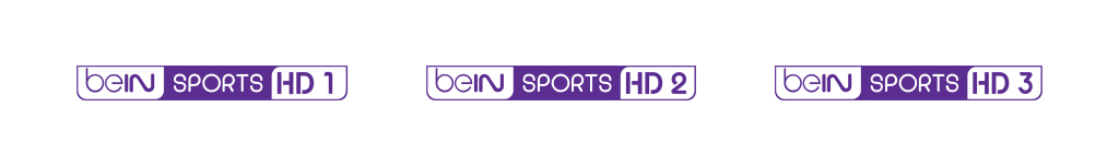 Visuel des chaînes beIN SPORTS  HD de 1 à 3