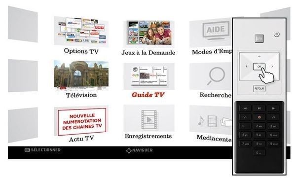 Visuel écran d'accueil TV