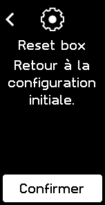 visuel présentant les choix de configuration sur l