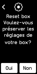 visuel présentant les choix de configuration sur l