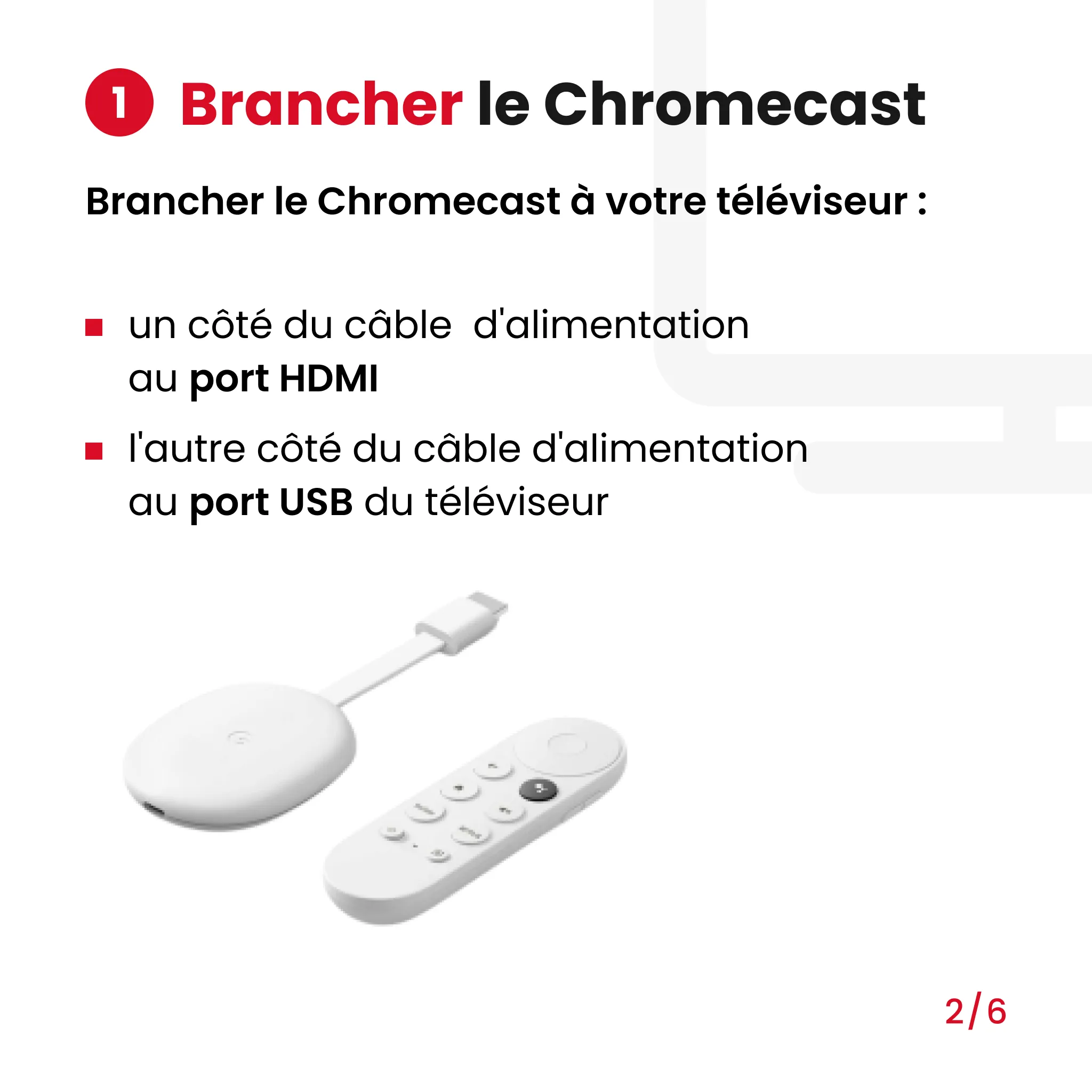 brancher le Chromecast