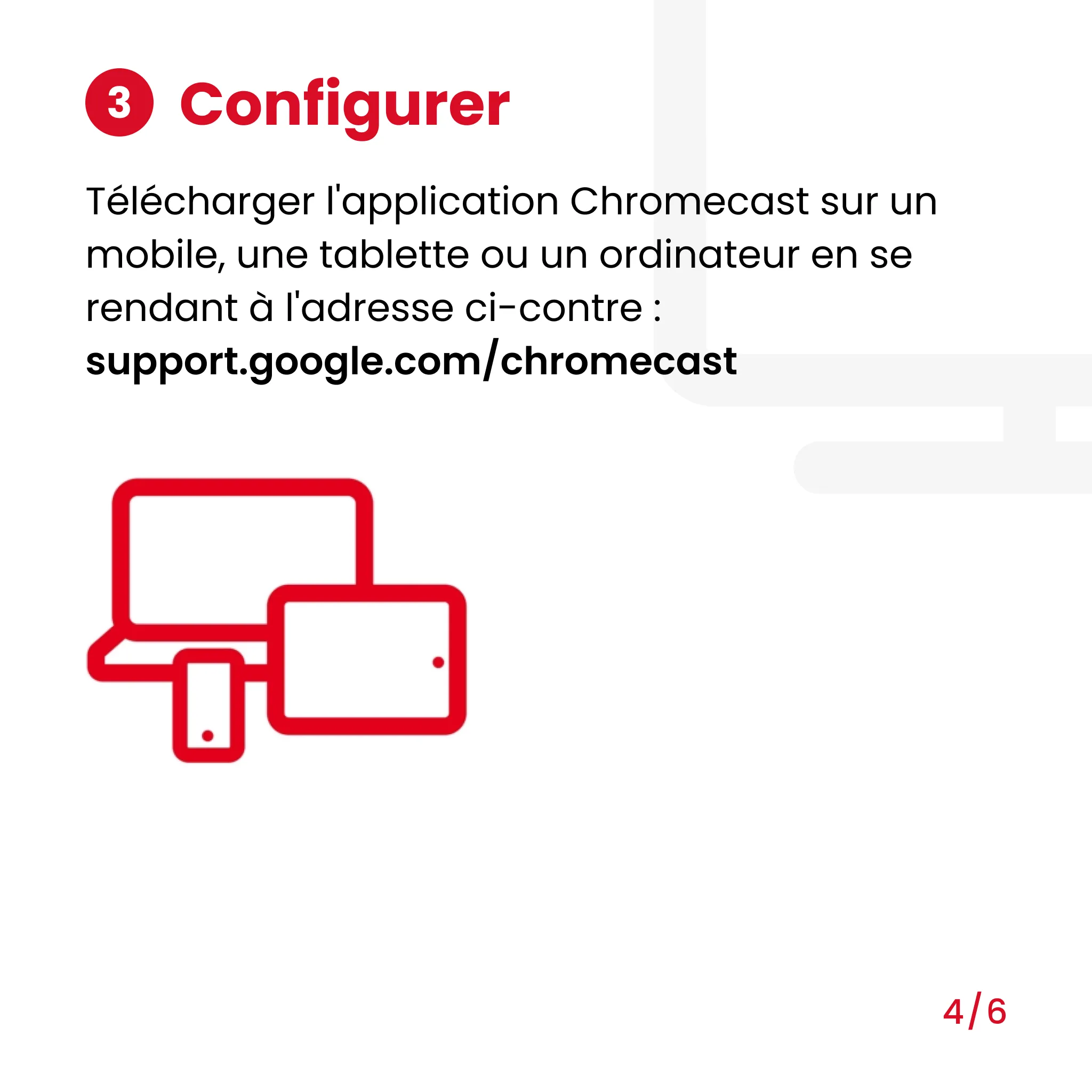Chromecast avec SFR : paramétrage, configuration, réinitialisation