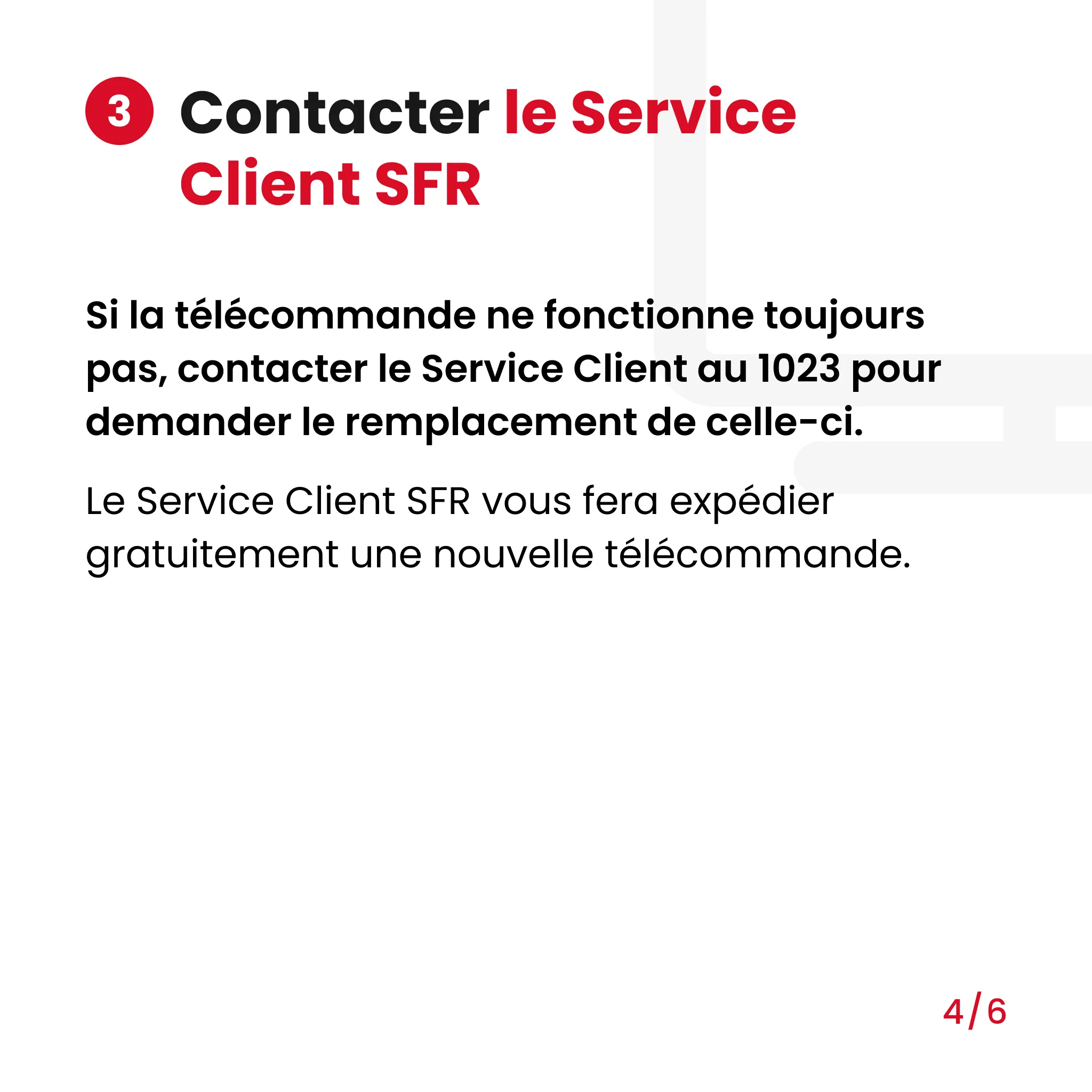 contacter le service client SFR