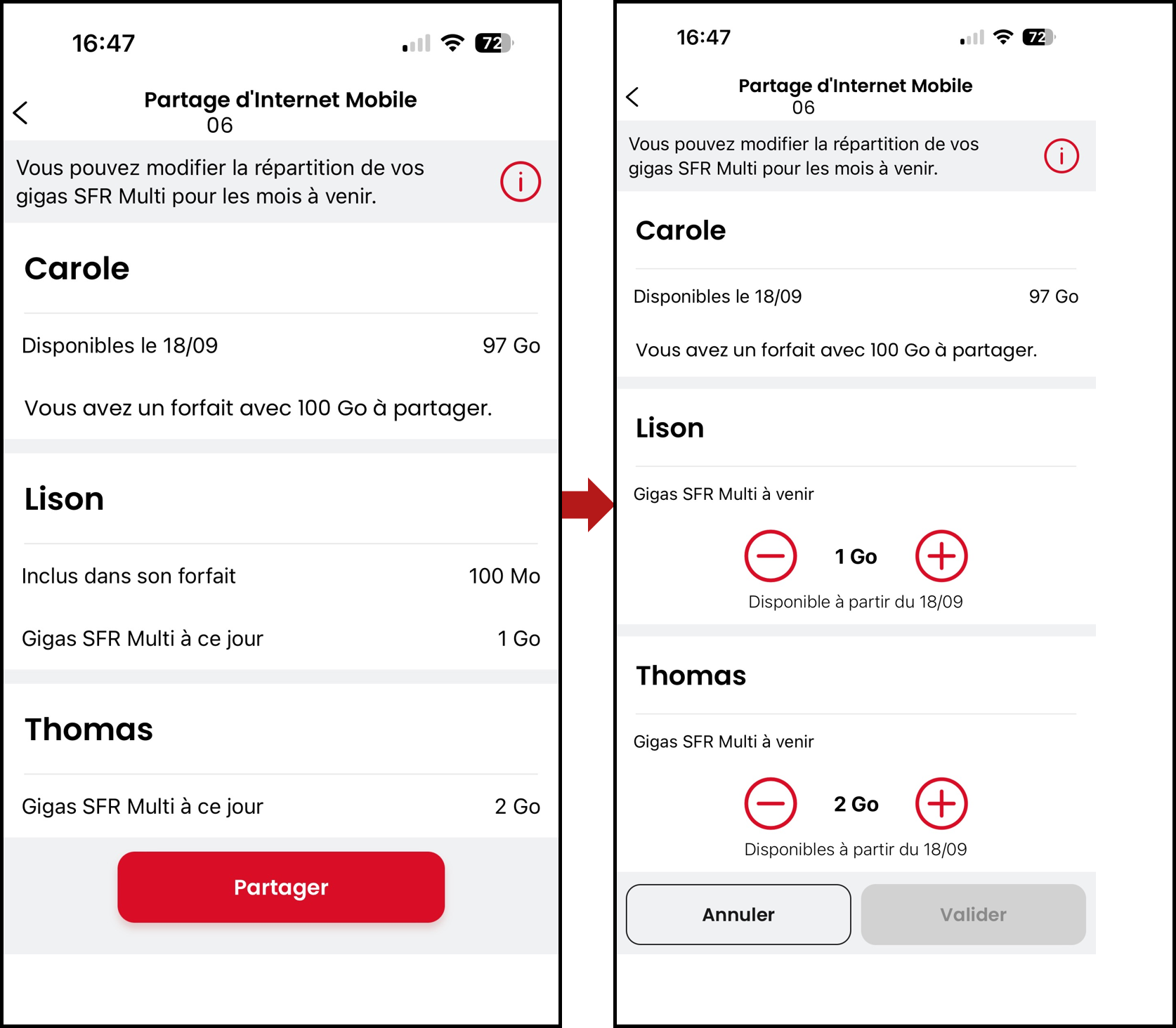 comment recharger des gigas sfr